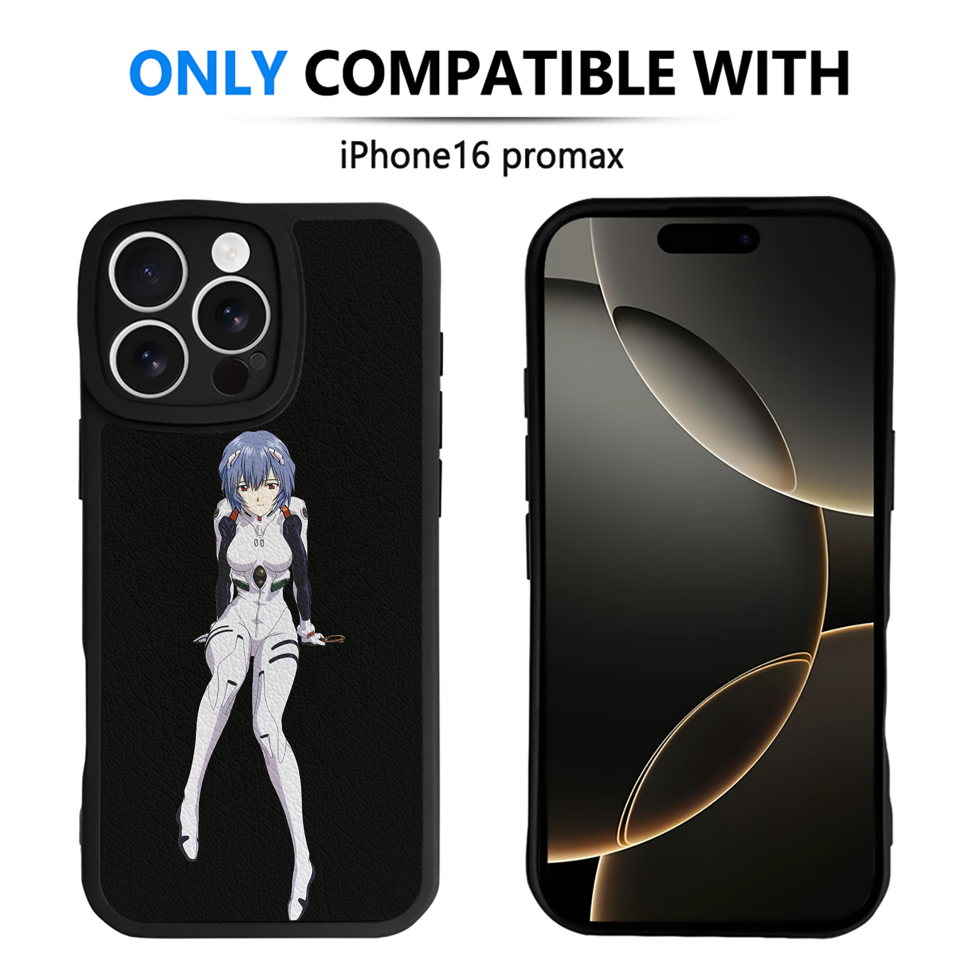 （画像用） EVA 新世紀エヴァンゲリオン 【iPhone 16シリーズ対応】シリコンスマホケース（レザー調） 材質：シリコン